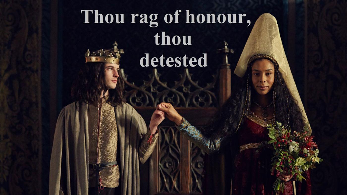 Henry VI and Queen Margaret in The Hollow Crown: The Wars of the Roses.