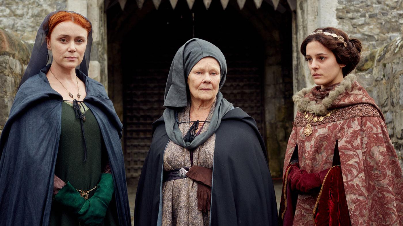 Keeley Hawes as Elizabeth Woodville, Judi Dench as Cecily, the Duchess of York, and Phoebe Fox as Anne Neville. 