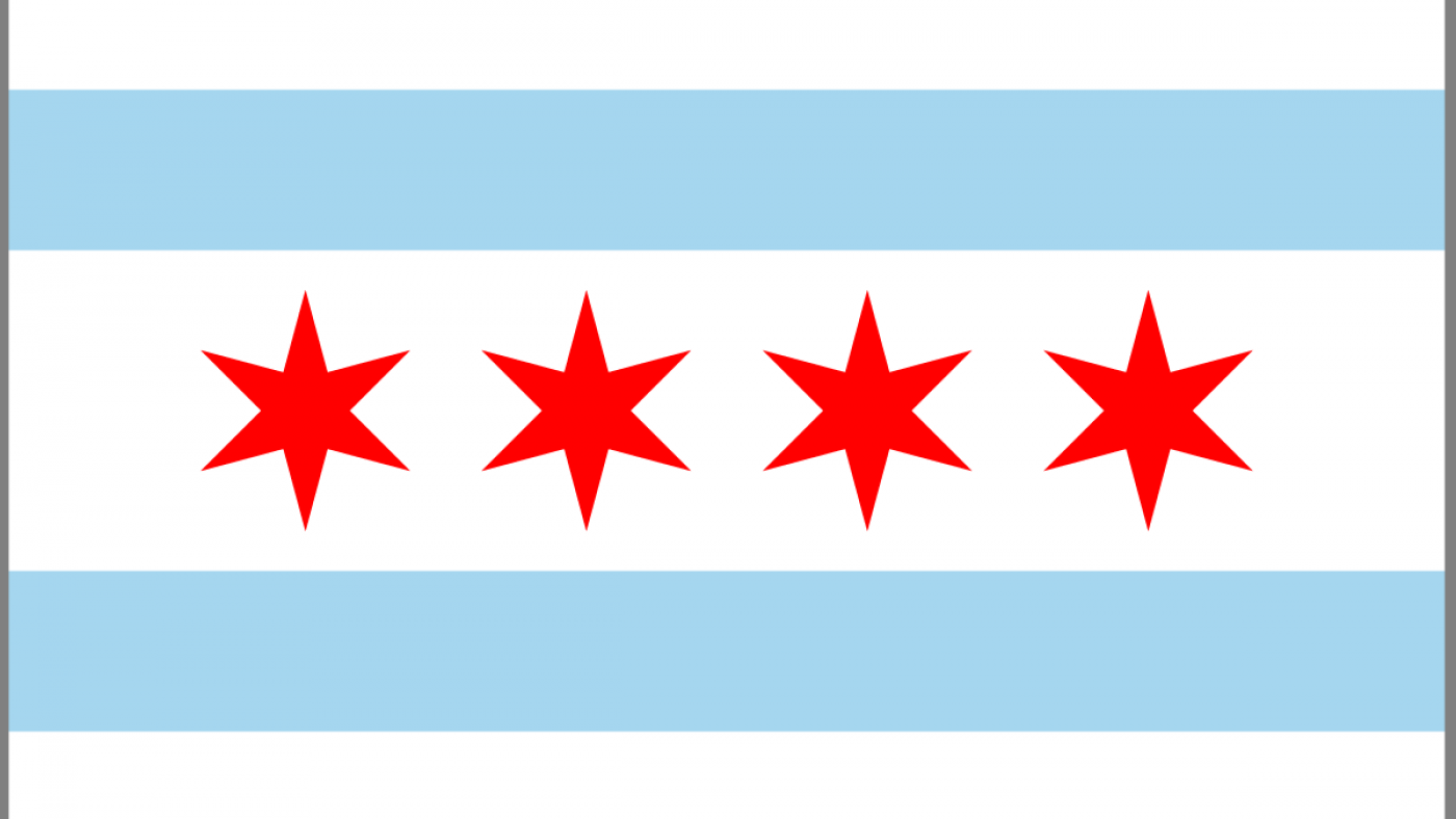 The Chicago Flag.