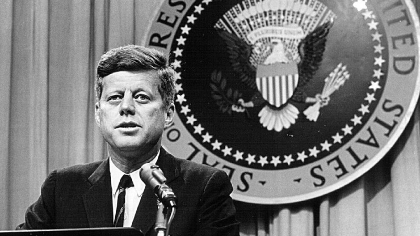 President John F. Kennedy. 