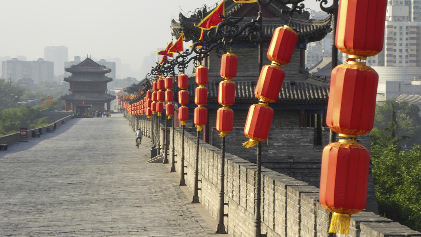 Xi'an city walls. Photo: Mick Duffield 