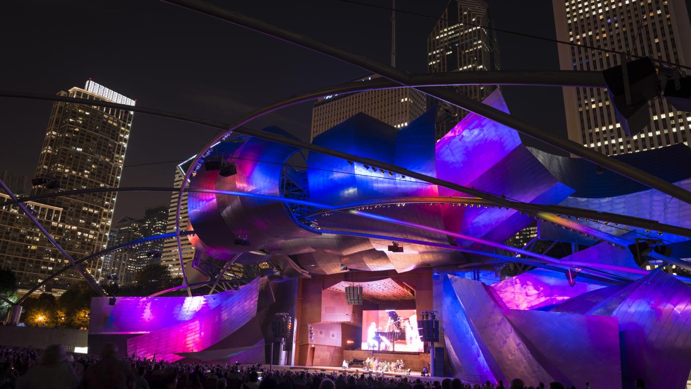 The Chicago Jazz Festival at Millennium Park's Pritzker Pavilion. Photo: Courtesy of City of Chicago
