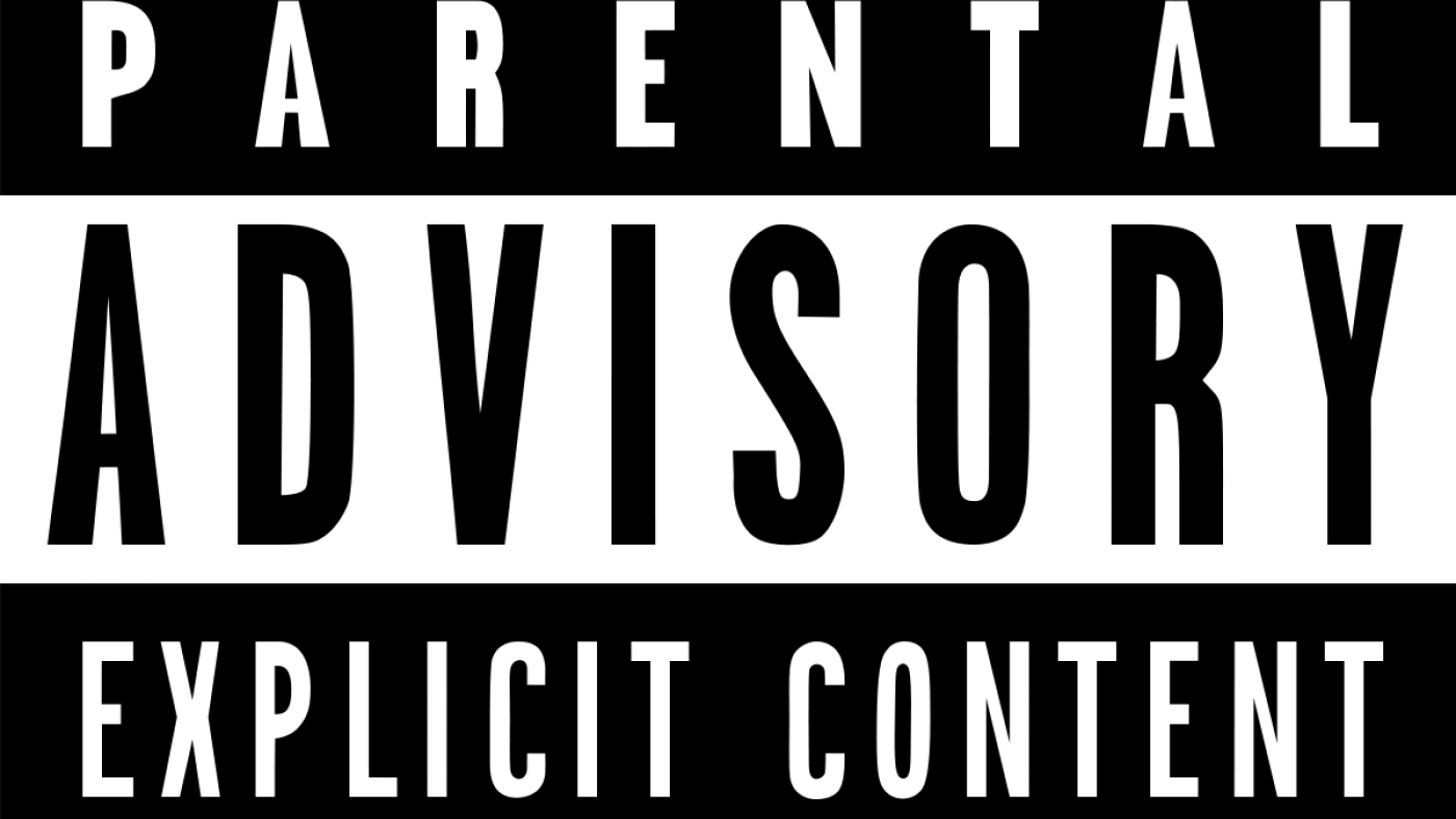 Parental Advisory Sticker from RIAA