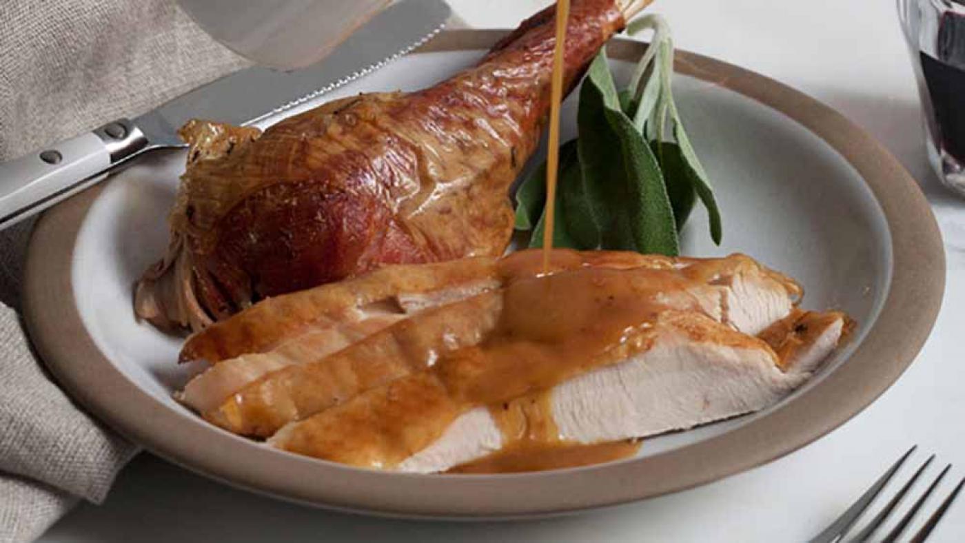 Pan Dripping Turkey Gravy. Photo: Courtesy PBS Food