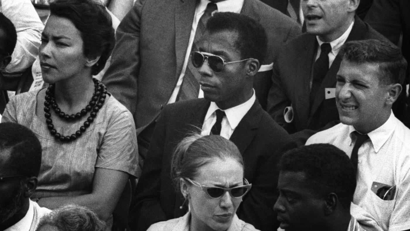 James Baldwin in the crowd. March on Washington for Jobs and Freedom, 28 August 1963, Washington. Photo: Dan Budnik