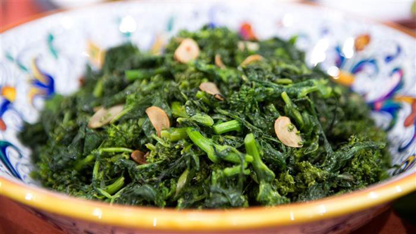 Lidia Bastianich's Broccoli Rabe with Olive Oil and Garlic