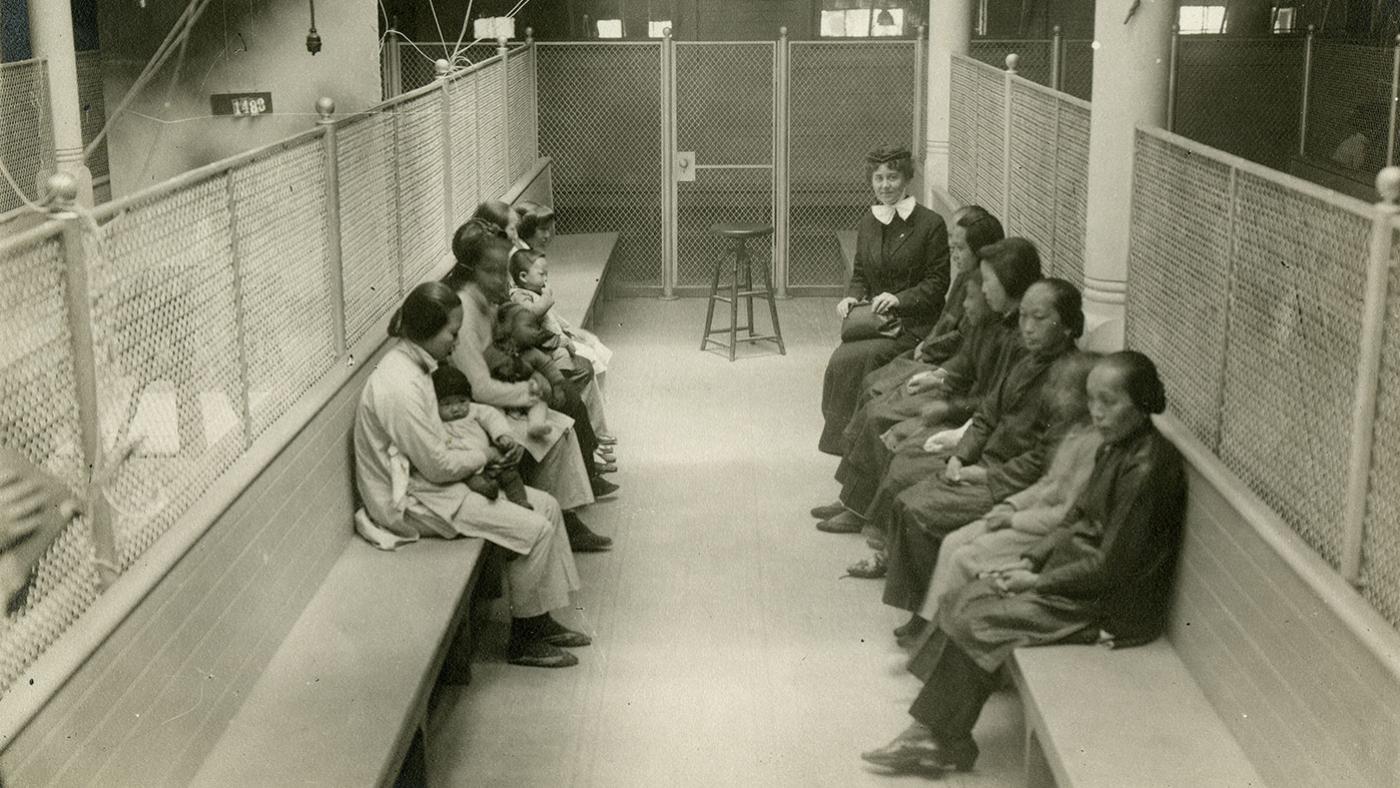 Women detainees at Angel Island. Photo: California Historical Society