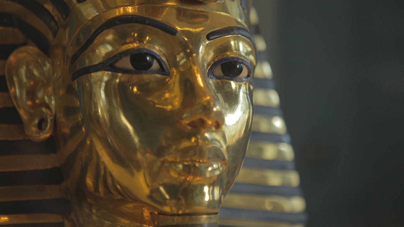Mask of Tutankhamun. Photo: Isabelle Sutton/BBC