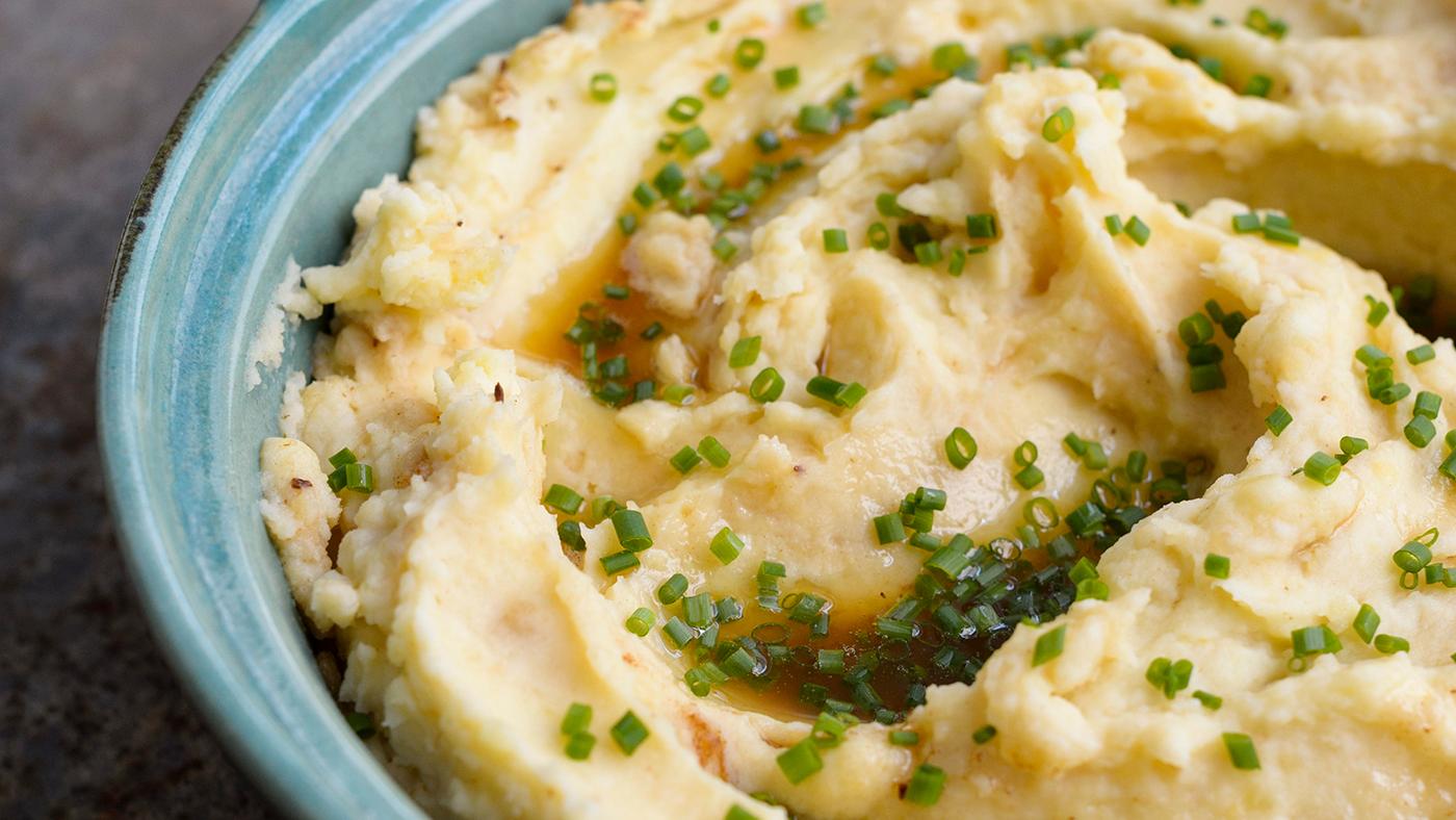 Mashed Potatoes with Caraway-Mustard Butter from Milk Street. Photo: Connie Miller of CB Creatives