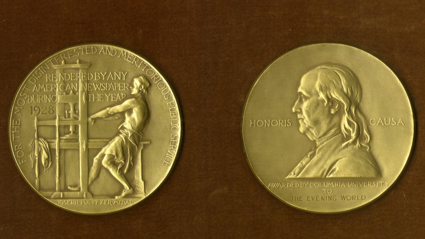 A Pulitzer Prize medal