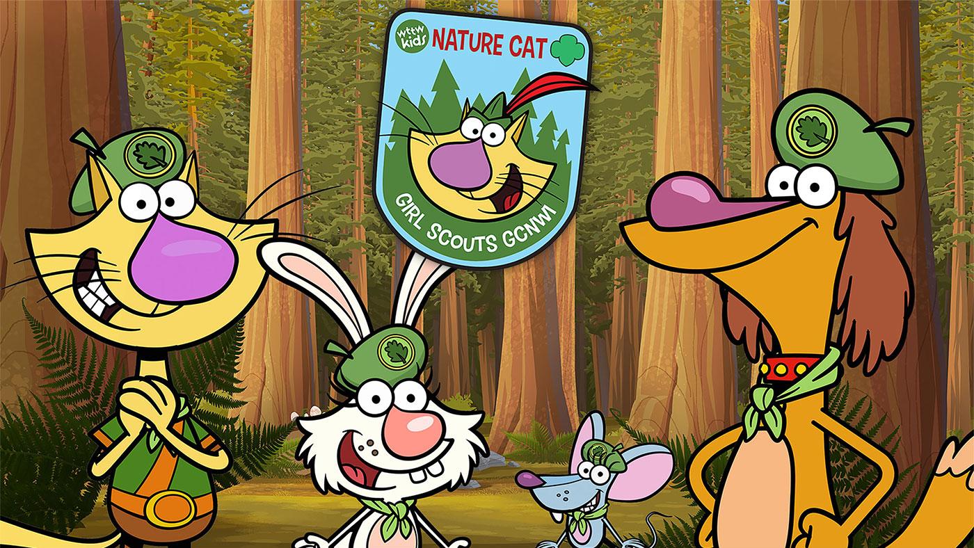 The Nature Cat Explorer Patch for the Girl Scouts of Greater Chicago and Northwest Indiana