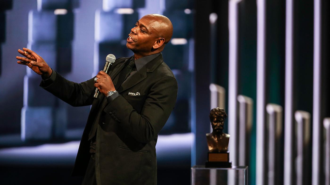 Dave Chappelle is awarded the Mark Twain Prize. Photo: Jati Lindsay
