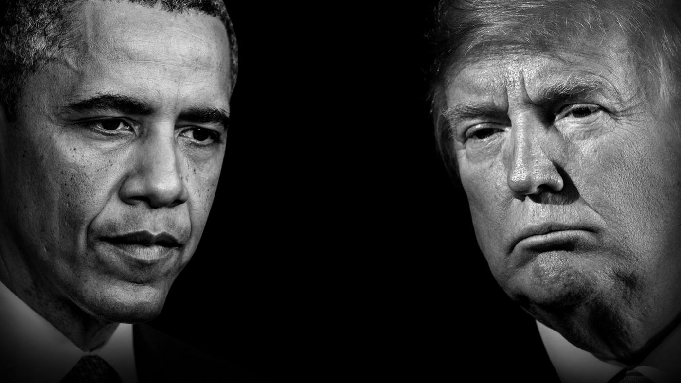 Barack Obama and Donald Trump. Photo: Courtesy of left to right: Olivier Douliery-Pool/Getty Images; BRENDAN SMIALOWSKI/AFP via Getty Images