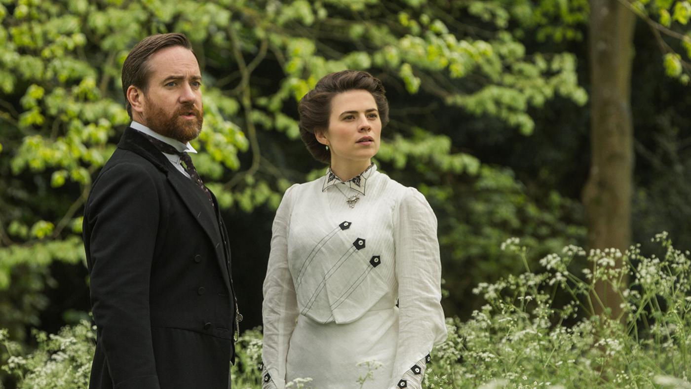 Henry Wilcox and Margaret Schlegel in Howards End. Photo: Starz Entertainment