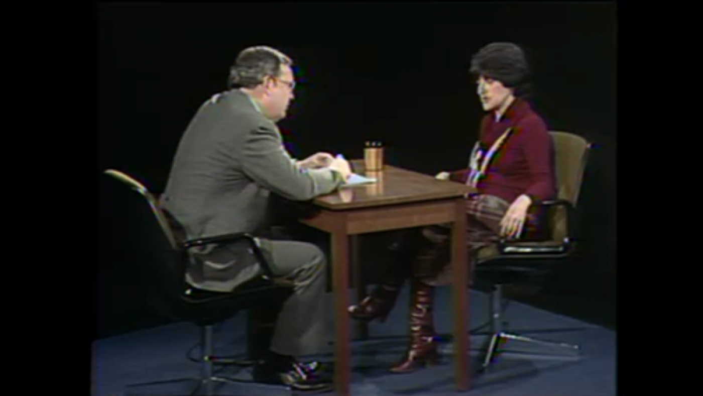 WTTW's John Callaway interviews the 'New Yorker' writer Jane Kramer in 1978