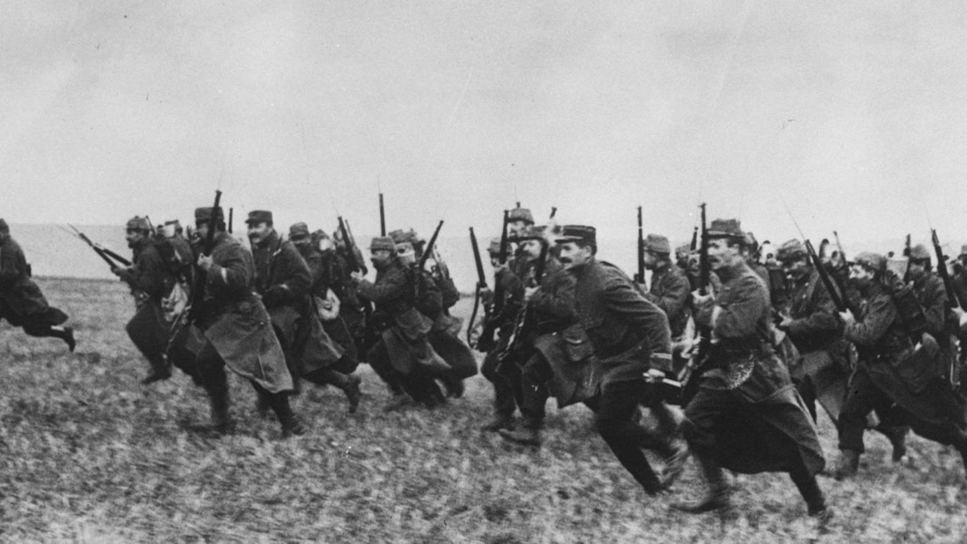 The First Battle of the Marne in 1914