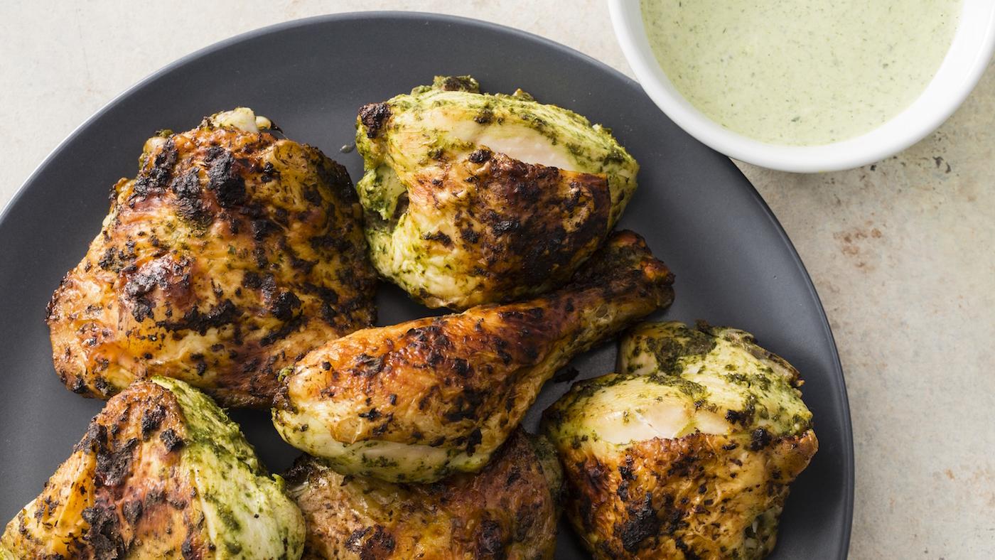 Green Goddess Roast Chicken from 'Cook's Country.' Photo: Cook's Country