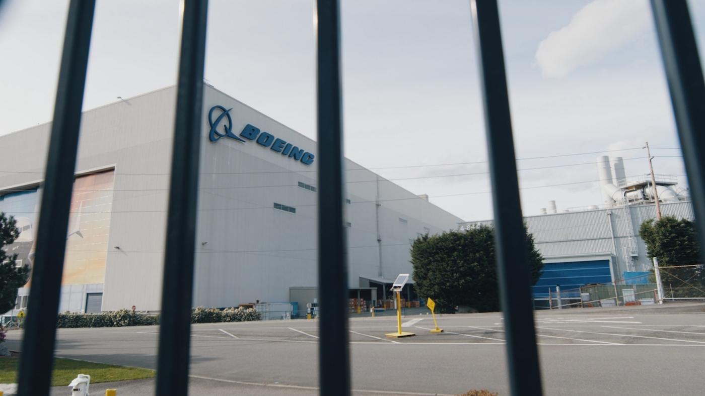 A Boeing building. Photo: Paul Mailman for FRONTLINE (PBS).