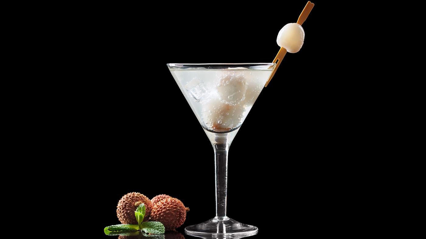 A lychee martini