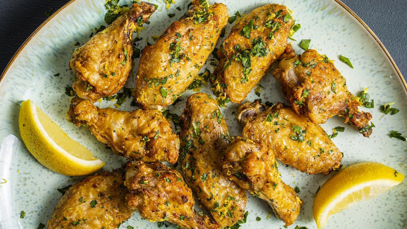 Lemon Pepper Chicken Wings from Cook's Country. Photo: Cook's Country