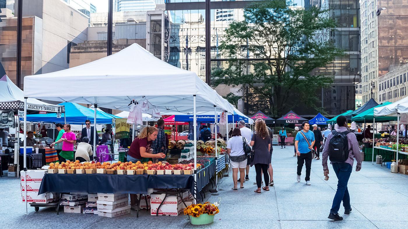 The Daley Plaza City Market pictured in 2019. Image: Shelly Bychowski / iStock