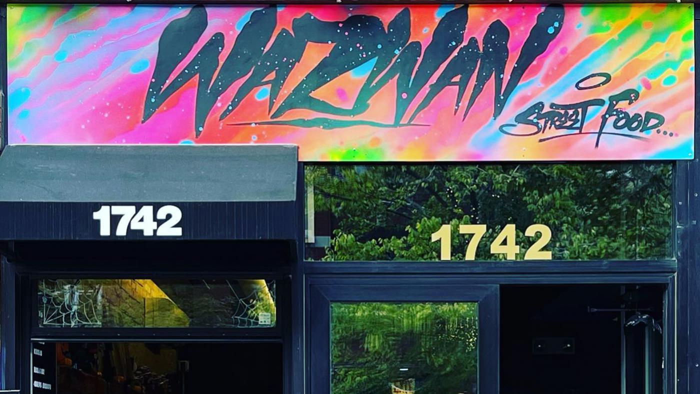 Wazwan restaurant's exterior in Chicago