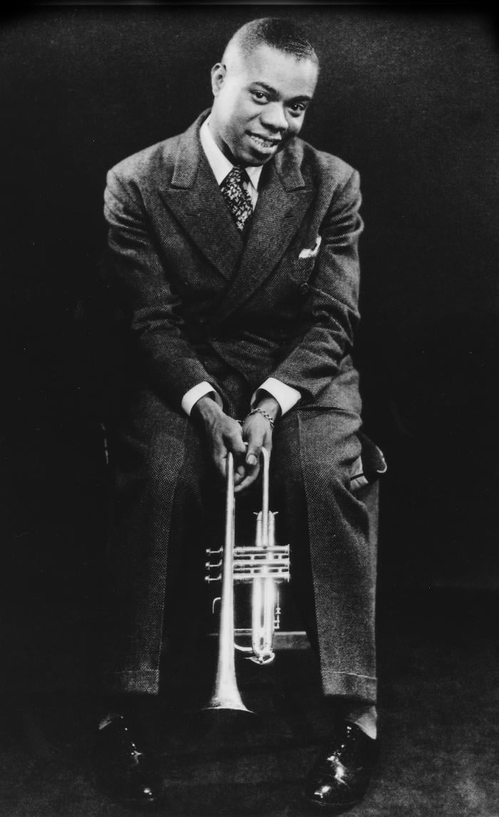 Louis Armstrong. Photo: Courtesy of Frank Driggs Collection