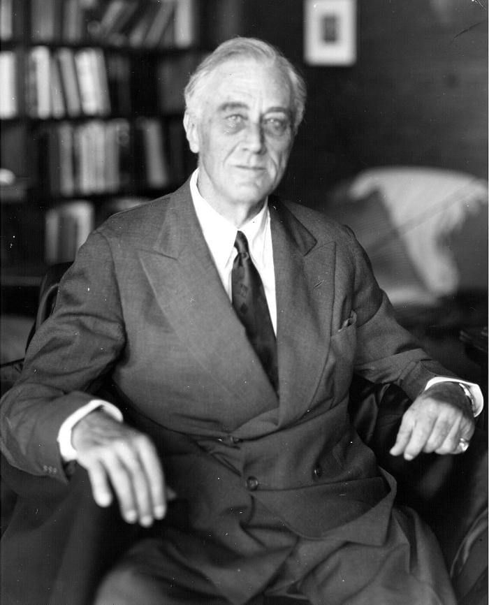 The last photograph of President Roosevelt, taken at Warm Springs, GA by Nicholas Robbins for Elizabeth Shoumatoff. FDR died the following day. April 12, 1945. Photo: FDR Presidential Library and Museum 