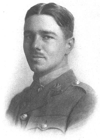 Wilfred Owen in a plate from his posthumous 1920 'Poems'