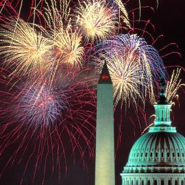 Fireworks over the U.S. Capitol. Photo: Mark Reinstein/Alamy Stock Photo