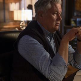 Conleth Hill as Alan Conway in Magpie Murders