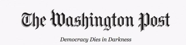 The Washington Post's new slogan, "Democracy dies in darkness"