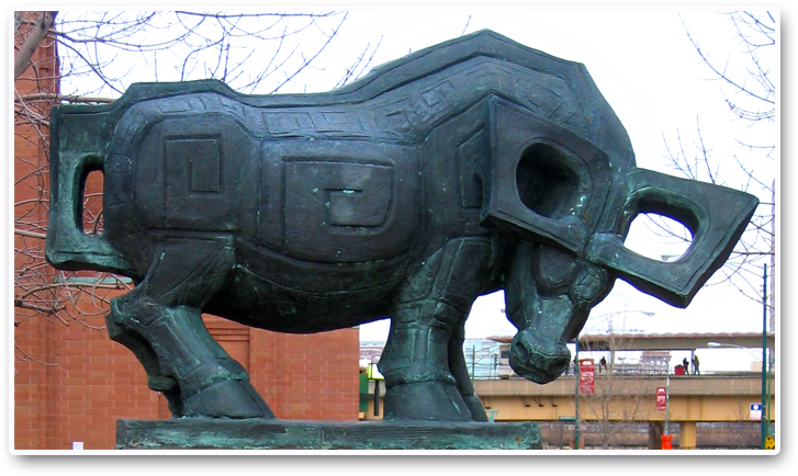 Chicago's Chinatown Square features bronze statues of all twelve zodiac symbols