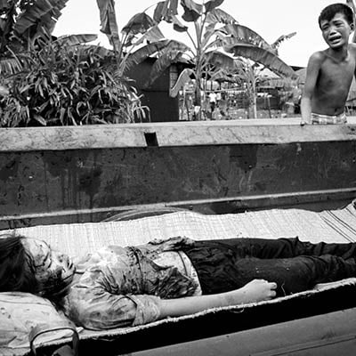 12-year girl killed in the May Offensive (Mini-Tet). Saigon, 1968. Photo: Philip Jones Griffith/Magnum Photos